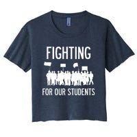 LA Teacher Strike Protest Los Angeles Teach Education Union Women's Crop Top Tee