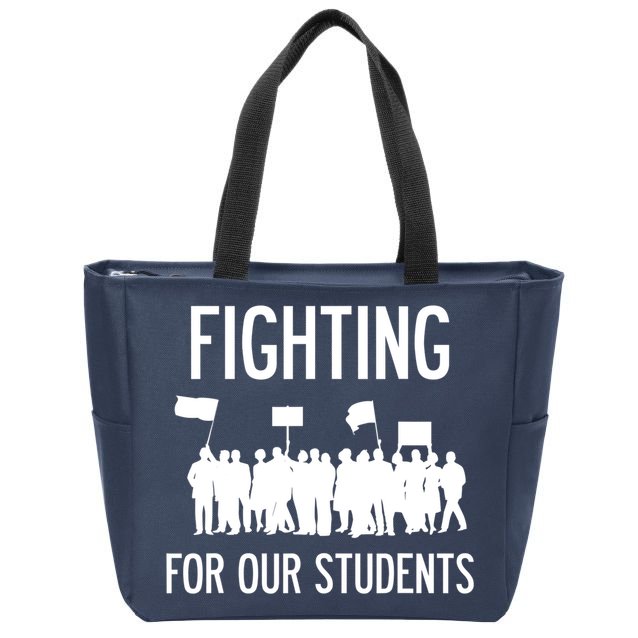 LA Teacher Strike Protest Los Angeles Teach Education Union Zip Tote Bag