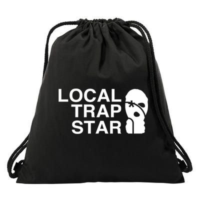 Local Trap Star Drawstring Bag
