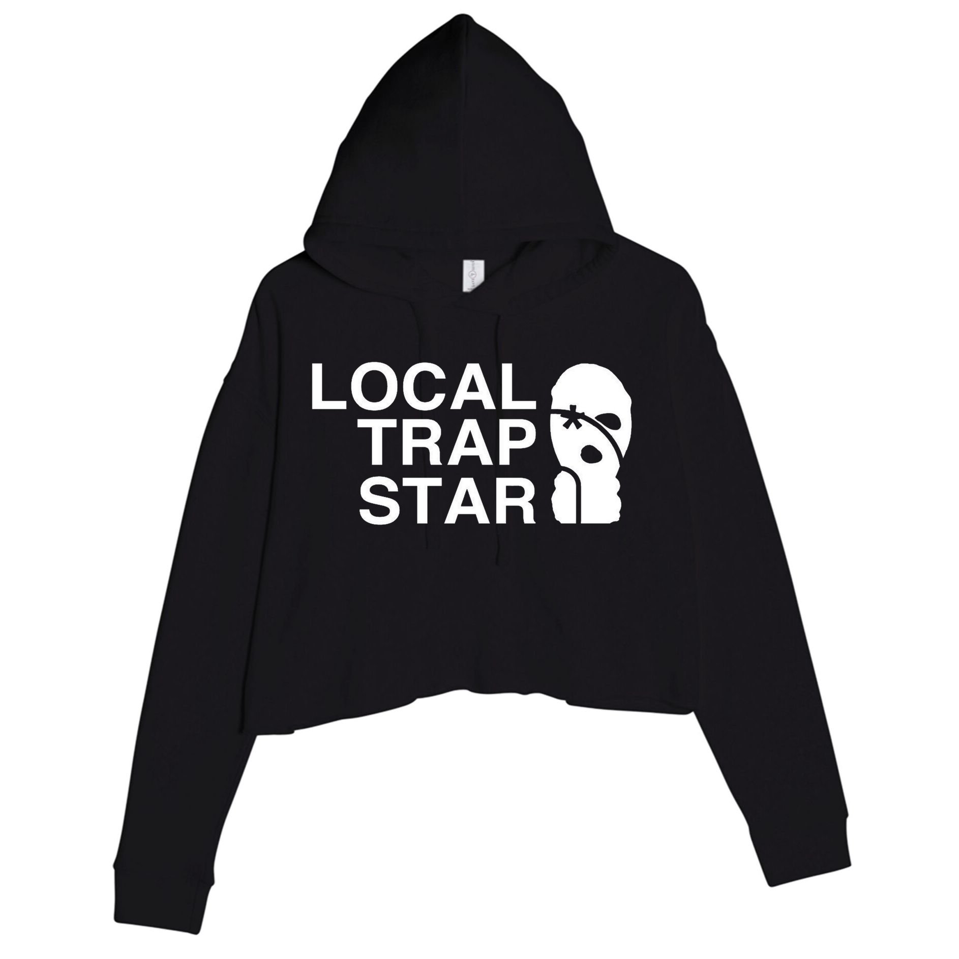 Local Trap Star Crop Fleece Hoodie