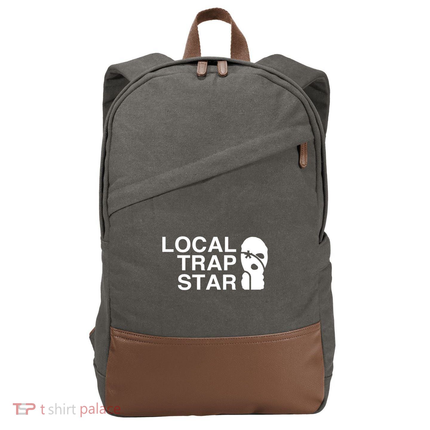 Local Trap Star Cotton Canvas Backpack
