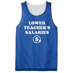 Lower Teachers Salaries Lower Teacher Salaries Mesh Reversible Basketball Jersey Tank