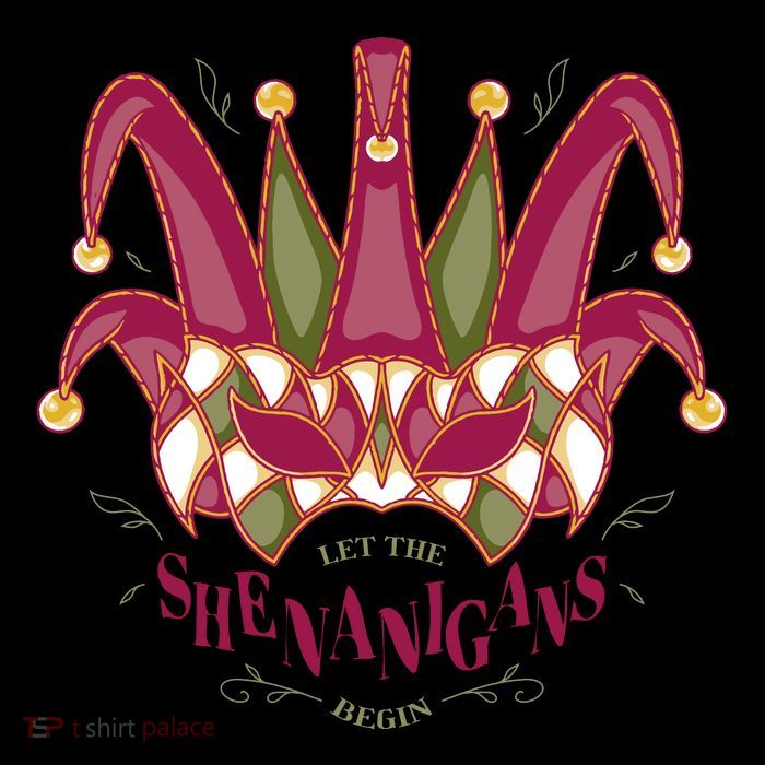 Let The Shenanigans Begin Mardi Gras Button