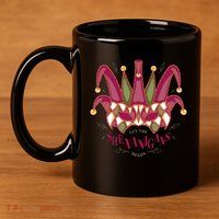 Let The Shenanigans Begin Mardi Gras 11oz C Handle Ceramic Mug