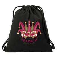 Let The Shenanigans Begin Mardi Gras Drawstring Bag