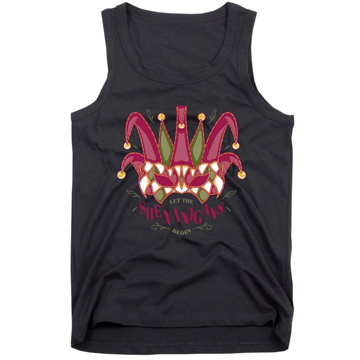 Let The Shenanigans Begin Mardi Gras Tank Top