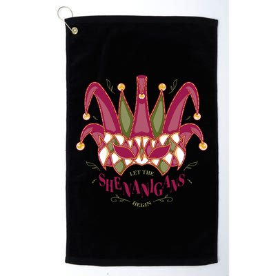 Let The Shenanigans Begin Mardi Gras Golf Towel