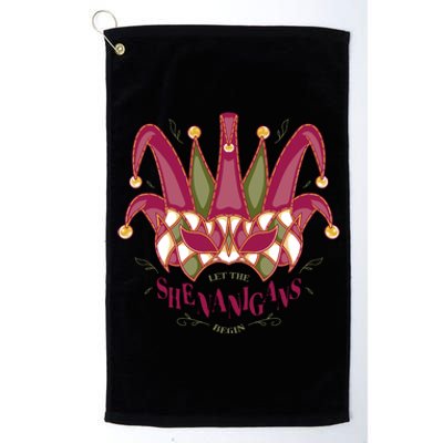 Let The Shenanigans Begin Mardi Gras Platinum Collection Golf Towel