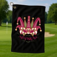 Let The Shenanigans Begin Mardi Gras Golf Towel