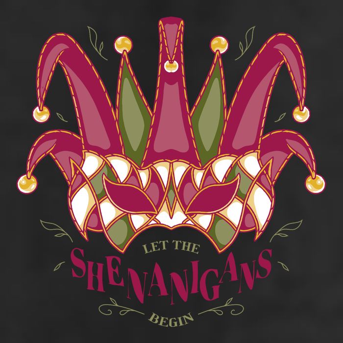 Let The Shenanigans Begin Mardi Gras Golf Towel