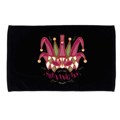 Let The Shenanigans Begin Mardi Gras Microfiber Hand Towel