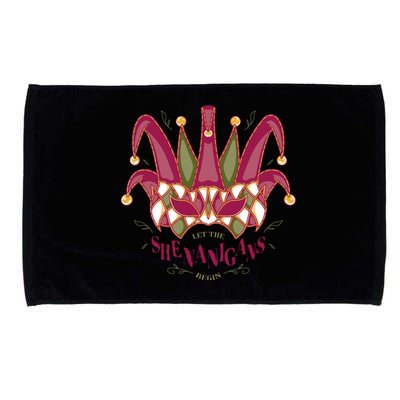 Let The Shenanigans Begin Mardi Gras Microfiber Hand Towel