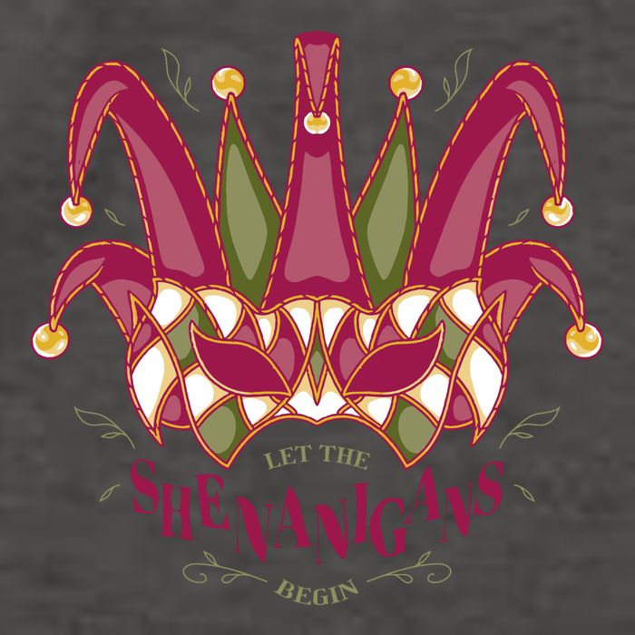 Let The Shenanigans Begin Mardi Gras Vector Backpack