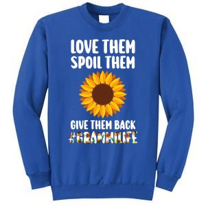 Love Them Spoil Them Give Them Back Grammilife Grandmother Gift Sweatshirt