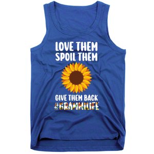 Love Them Spoil Them Give Them Back Grammilife Grandmother Gift Tank Top