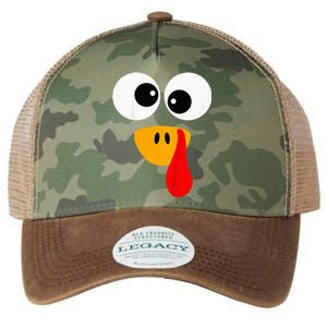 Little Turkey Silly Face Thanksgiving Baby Boy Legacy Tie Dye Trucker Hat