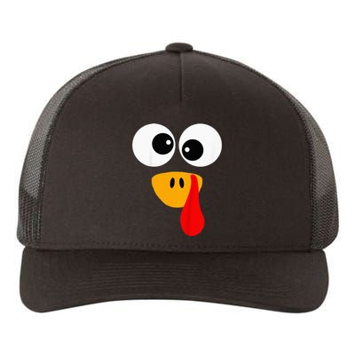 Little Turkey Silly Face Thanksgiving Baby Boy Yupoong Adult 5-Panel Trucker Hat