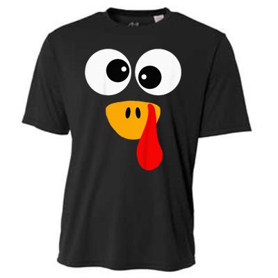 Little Turkey Silly Face Thanksgiving Baby Boy Cooling Performance Crew T-Shirt