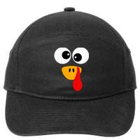 Little Turkey Silly Face Thanksgiving Baby Boy 7-Panel Snapback Hat