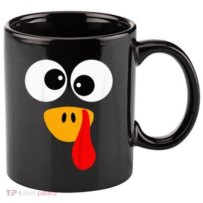 Little Turkey Silly Face Thanksgiving Baby Boy 11oz C Handle Ceramic Mug