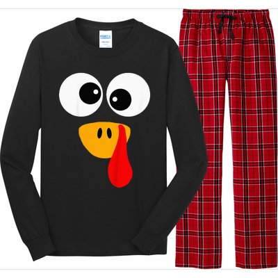 Little Turkey Silly Face Thanksgiving Baby Boy Long Sleeve Pajama Set