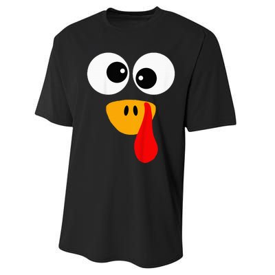 Little Turkey Silly Face Thanksgiving Baby Boy Performance Sprint T-Shirt