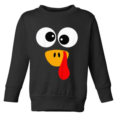 Little Turkey Silly Face Thanksgiving Baby Boy Toddler Sweatshirt