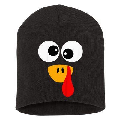 Little Turkey Silly Face Thanksgiving Baby Boy Short Acrylic Beanie