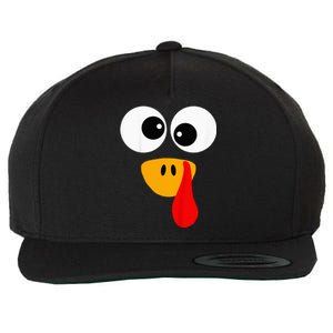 Little Turkey Silly Face Thanksgiving Baby Boy Wool Snapback Cap