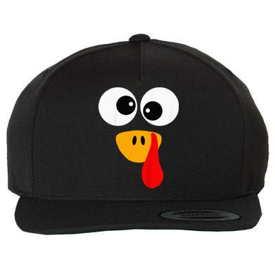 Little Turkey Silly Face Thanksgiving Baby Boy Wool Snapback Cap