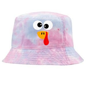 Little Turkey Silly Face Thanksgiving Baby Boy Tie-Dyed Bucket Hat