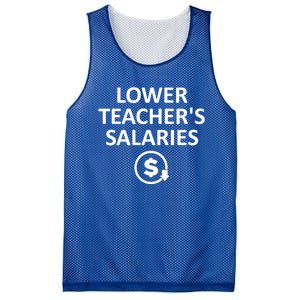 Lower Teachers Salaries Lower Teacher Salaries Mesh Reversible Basketball Jersey Tank