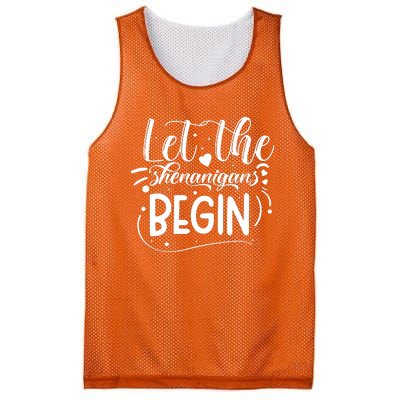 Let The Shenanigans Begin Mesh Reversible Basketball Jersey Tank