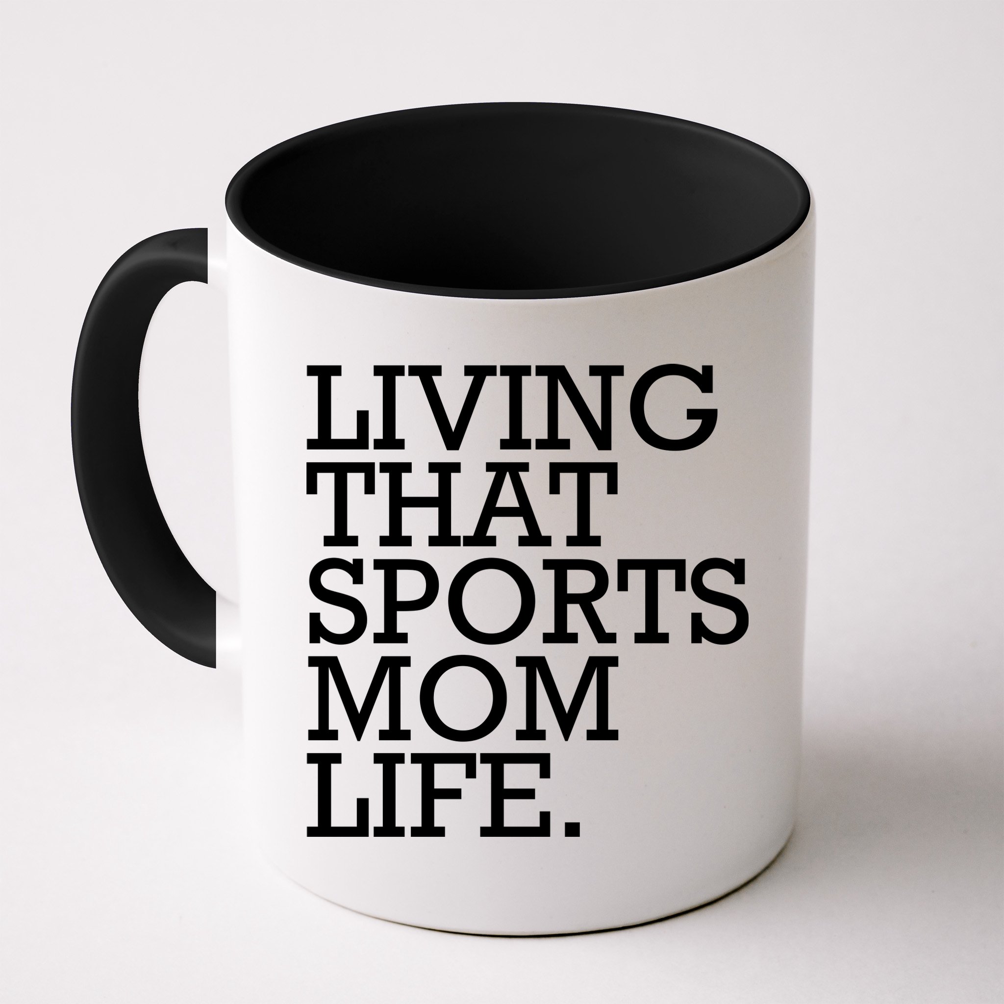 Living That Sports Mom Life Sports Mama Funny Mothers Day Mug