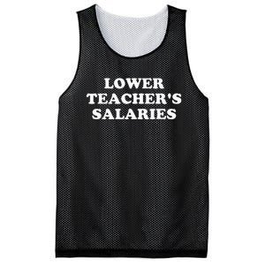 Lower Teacher Salaries Mesh Reversible Basketball Jersey Tank