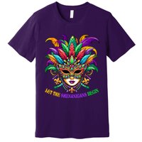 Let The Shenanigans Begin Jester Mask Beads Premium T-Shirt