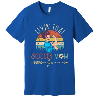 Livins That Soccer Mom Lifes Arrows Vintage Funny Gift Premium T-Shirt