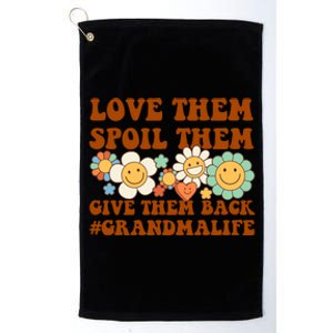 Love Them Spoil Them Give Them Back Grandmalife Grandmother Cute Gift Platinum Collection Golf Towel