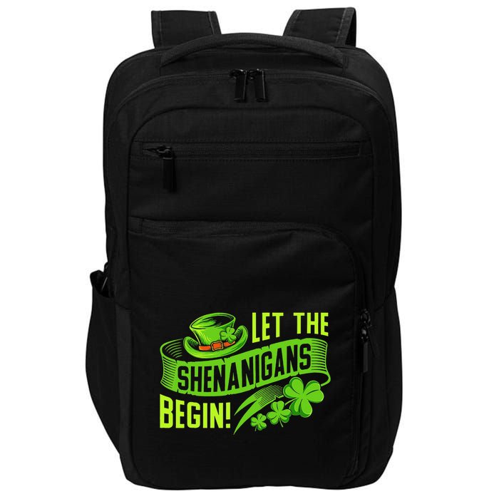 Let the Shenanigans begin! Saint Shenanigan Clover Irishman Impact Tech Backpack