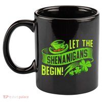 Let the Shenanigans begin! Saint Shenanigan Clover Irishman 11oz C Handle Ceramic Mug