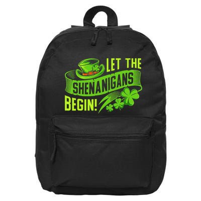 Let the Shenanigans begin! Saint Shenanigan Clover Irishman 16 in Basic Backpack