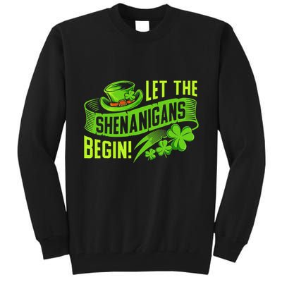 Let the Shenanigans begin! Saint Shenanigan Clover Irishman Tall Sweatshirt