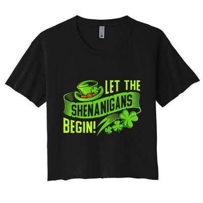 Let the Shenanigans begin! Saint Shenanigan Clover Irishman Crop Top