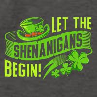 Let the Shenanigans begin! Saint Shenanigan Clover Irishman Vector Backpack