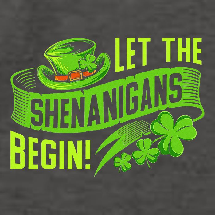 Let the Shenanigans begin! Saint Shenanigan Clover Irishman Vector Backpack