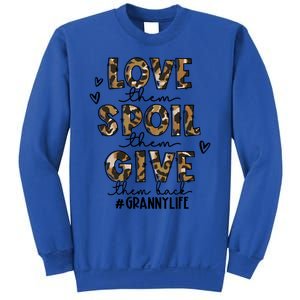 Love Them Spoil Them Give Them Back Granny Life Christmas Gift Sweatshirt