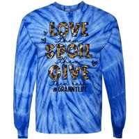 Love Them Spoil Them Give Them Back Granny Life Christmas Gift Tie-Dye Long Sleeve Shirt