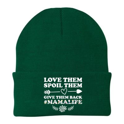 Love Them Spoil Them Give Them Back Mamalife Mother Gift Knit Cap Winter Beanie