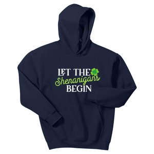 Let The Shenanigans Begin Funny St. Patricks Day Kids Hoodie