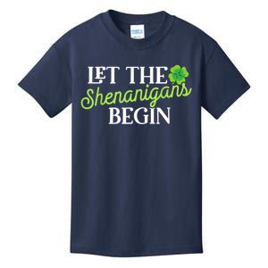 Let The Shenanigans Begin Funny St. Patricks Day Kids T-Shirt